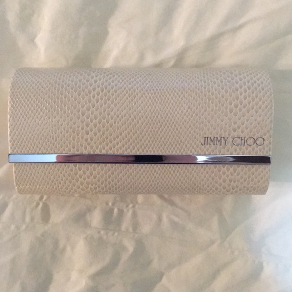 JIMMY CHOO | Snake Skin Sunglass Case & Cloth